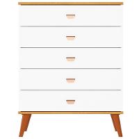 Cômoda Infantil Bartira Ternura com 5 Gavetas - 70,8cm de largura - 2