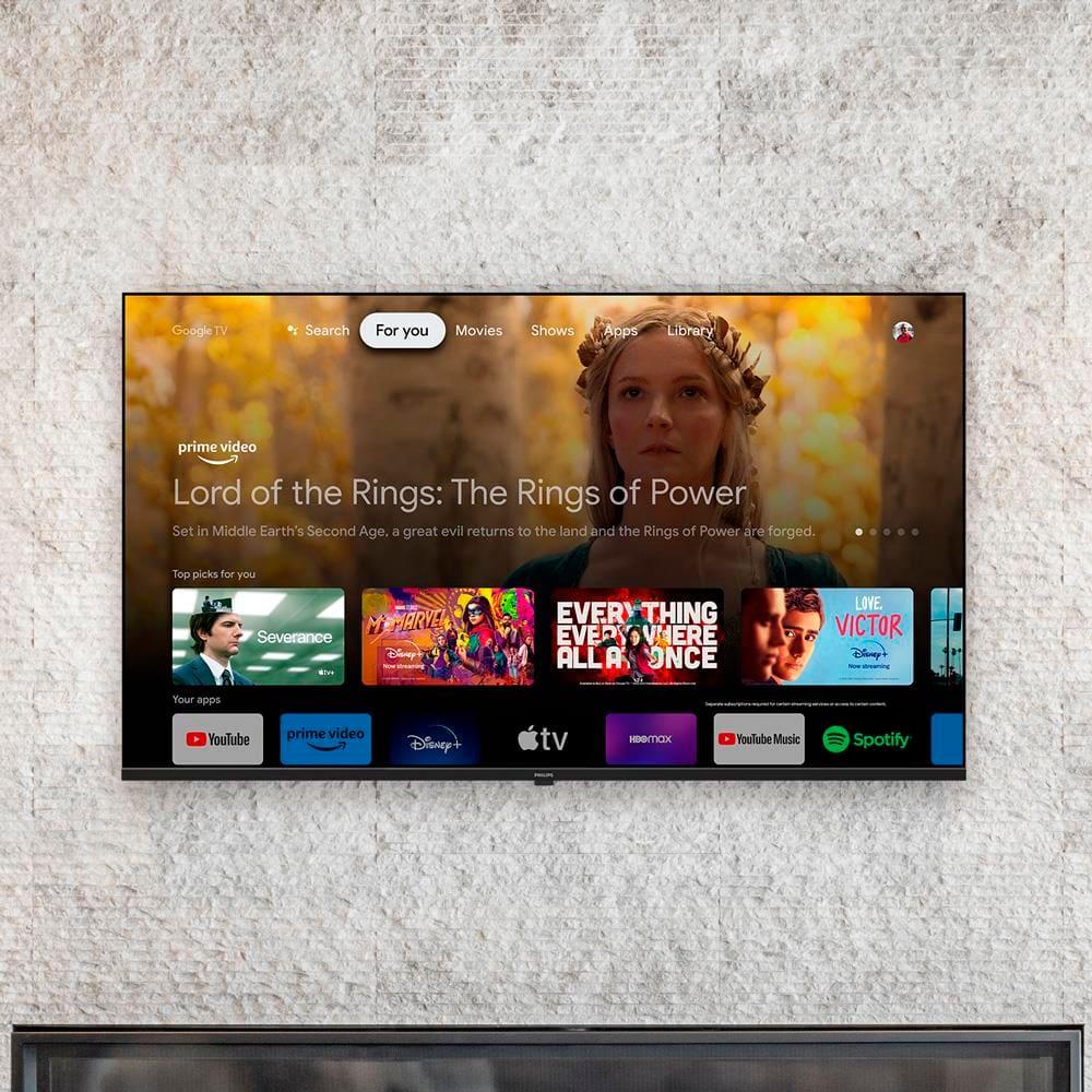 Smart TV LED 50" Ultra HD 4K Philips 50PUG7019 com Google TV, Comando de Voz, Wi-Fi, Entradas HDMI e USB - 9