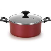 Conjunto de Panelas 5 Peças Multiflon Amora com Revestimento Antiaderente Ultra7 e Tampas de Vidro - Vermelho Matte - 3