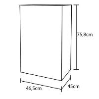 Gaveteiro Politorno Maia com 3 Gavetas e Chave - 9