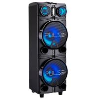 Torre de Som Pulse Storm SP514 com Iluminação LED, Bluetooth, Entradas de Microfones e Rádio FM- 1500W RMS - 1