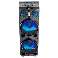 Torre de Som Pulse Storm SP514 com Iluminação LED, Bluetooth, Entradas de Microfones e Rádio FM- 1500W RMS - 5