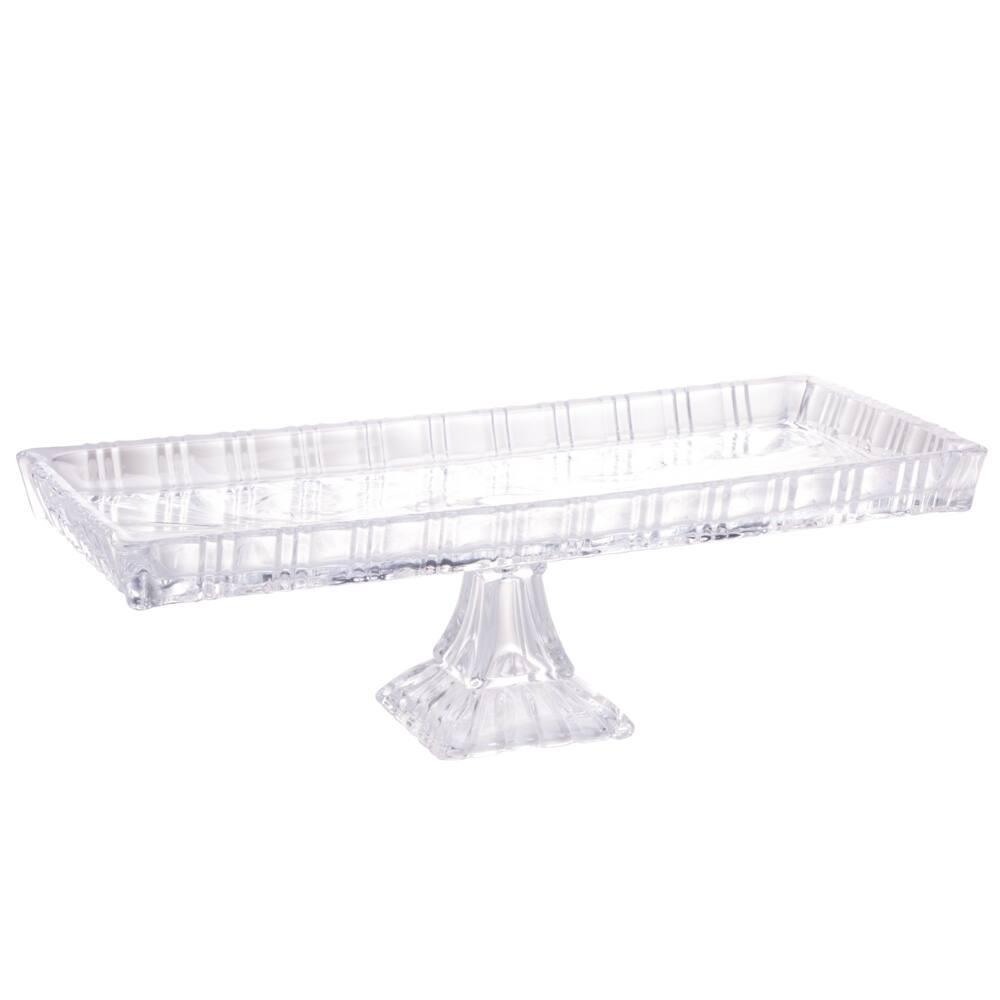 Travessa de Cristal Lyor Dragon com Pé - 10,5x15x34cm (AxLxP) - 1