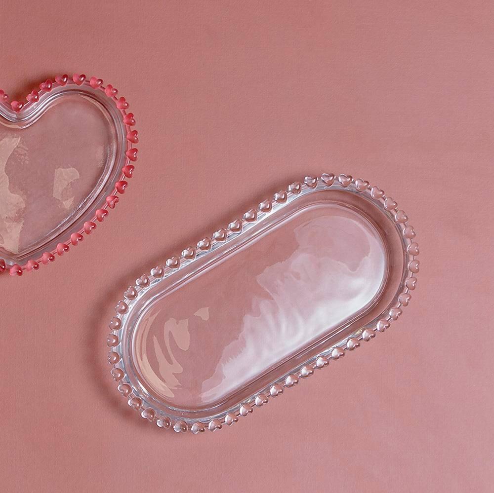 Travessa Oval de Cristal Lyor Coração – 2,5x13x25 cm (AxLxP) - 6