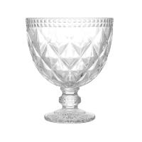 Potiche de Cristal Lyor Diamond com Pé - 28x15x15 cm (AxLxP)