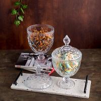 Potiche de Cristal Lyor Diamond com Pé - 28x15x15 cm (AxLxP) - 6