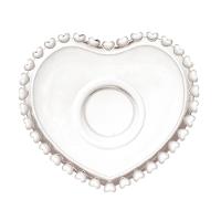 Xícara de Chá de Cristal com Pires Lyor Coração - 170ml - 3
