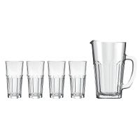 Conjunto de Jarra 1,2L e Copos 340ml Nadir Bistrô em Vidro – 5 Peças - 1