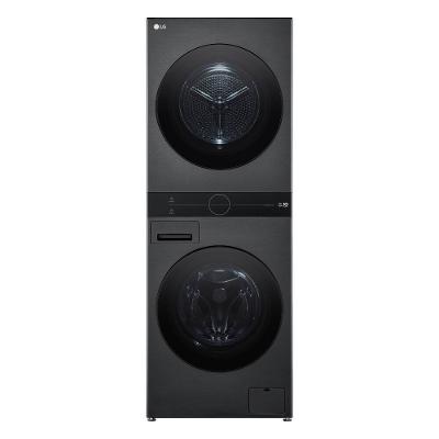 Lavadora e Secadora LG WK14BS6 WashTower 14kg TurboWash 360° AI ThinQ Black Inox