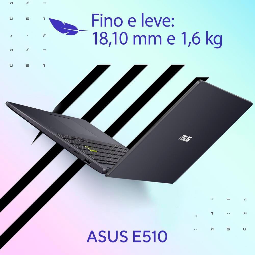 Notebook 15,6" ASUS Vivobook Go 15 E510KA-BR808WS Windows 11 Intel Celeron Dual Core 4GB RAM 128GB eMMC Preto - 3
