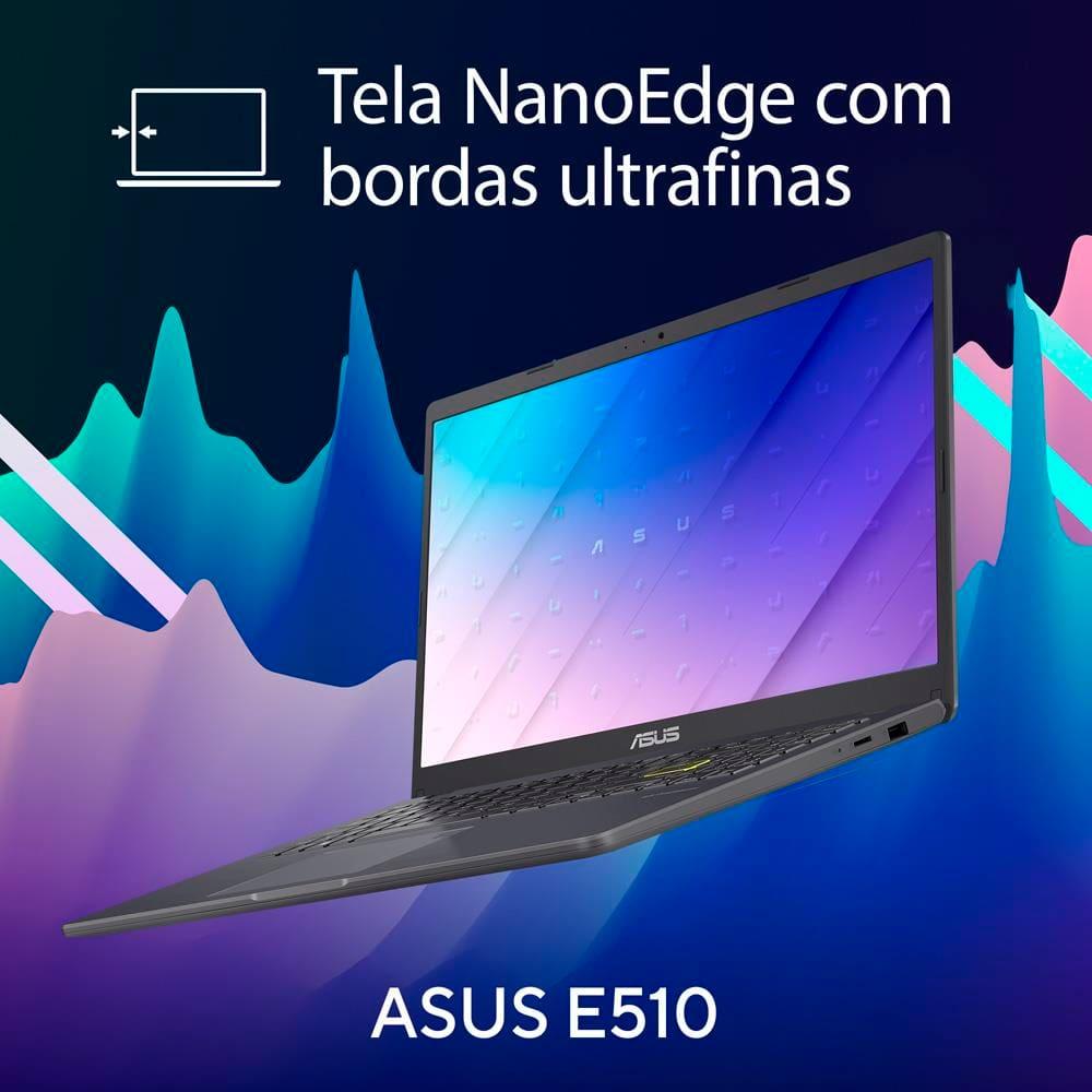Notebook 15,6" ASUS Vivobook Go 15 E510KA-BR808WS Windows 11 Intel Celeron Dual Core 4GB RAM 128GB eMMC Preto - 4