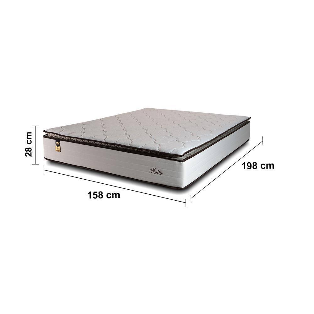 Colchão Queen Size Hellen Malta Linho com Molas Ensacadas e Espuma D26 28x158x198cm - Bege - 7