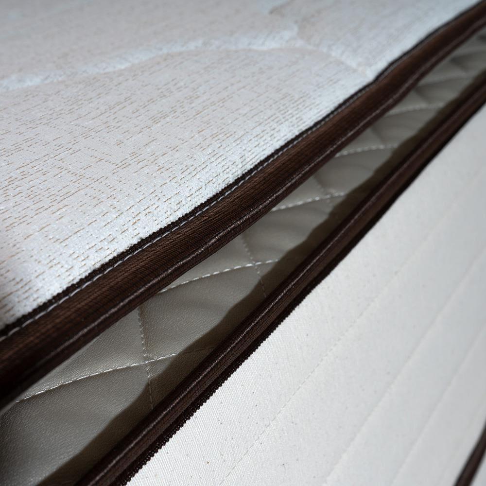 Colchão de Solteiro Hellen Malta Linho com Molas Ensacadas e Espuma D26 28x88x188cm - Bege - 5