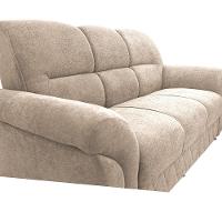 Sofá 3 Lugares Cama inBox Mourato com 187cm de Largura e Revestido em Bouclé