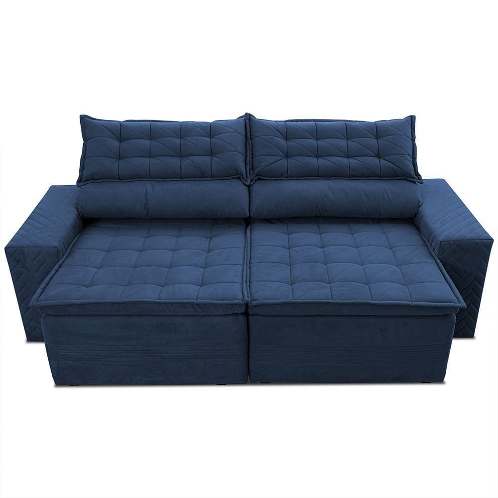 Sofá 4 Lugares Cama inBox Cielo com Assento Retrátil, Encosto Reclinável em Suede Velusoft e 230cm de Largura - 2