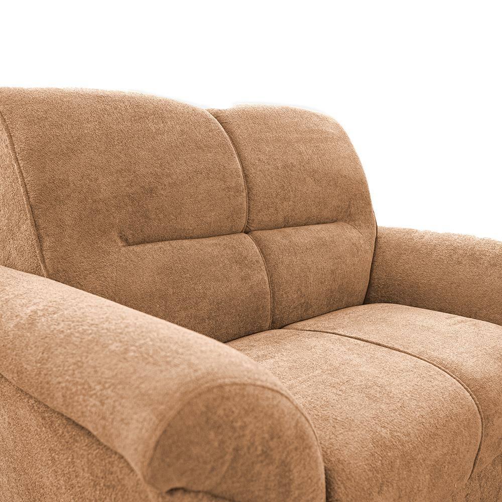 Sofá 2 Lugares Cama inBox Mourato com 140cm de Largura e Revestido em Bouclé - 4