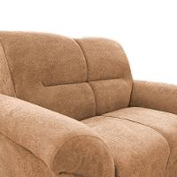 Sofá 2 Lugares Cama inBox Mourato com 140cm de Largura e Revestido em Bouclé