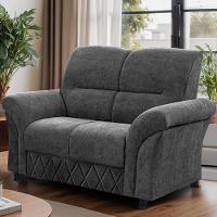 Sofá 2 Lugares Cama inBox Mourato com 140cm de Largura e Revestido em Bouclé - 1