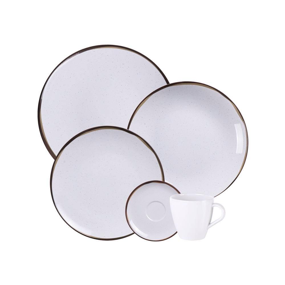 Aparelho de Jantar 20 peças Tramontina Canyon Porcelana Marmorizada - 1