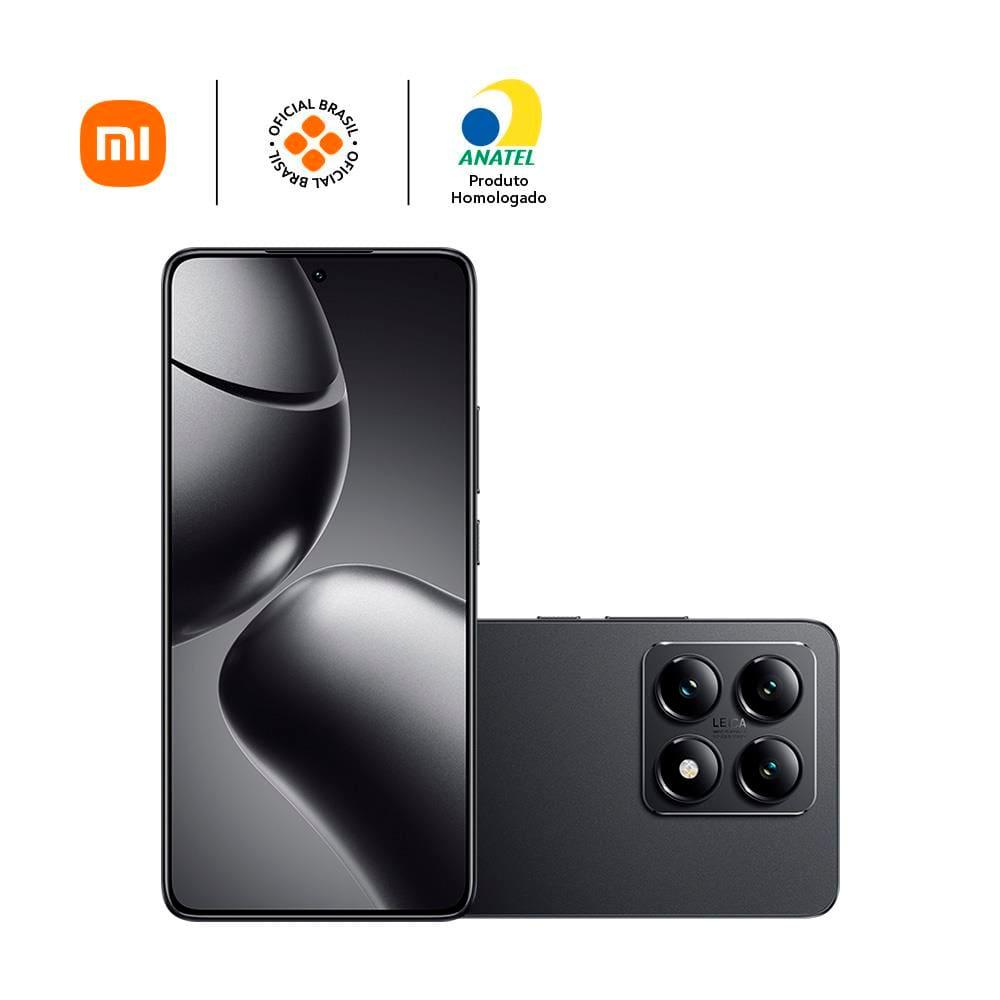 Smartphone Xiaomi 14T 5G Preto com 512GB, 12+12GB RAM Virtual, Tela de 6,67”, Câmera Tripla, Dual Chip, Android 14 e Processador Octa-core - 8