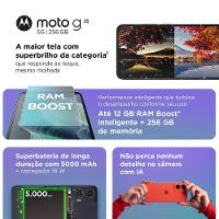 Smartphone Motorola Moto g35 5G Coral 256GB 4GB RAM + 8GB Ram Boost e Camera 50MP com AI NFC Tela 6.7" com Superbrilho - 3