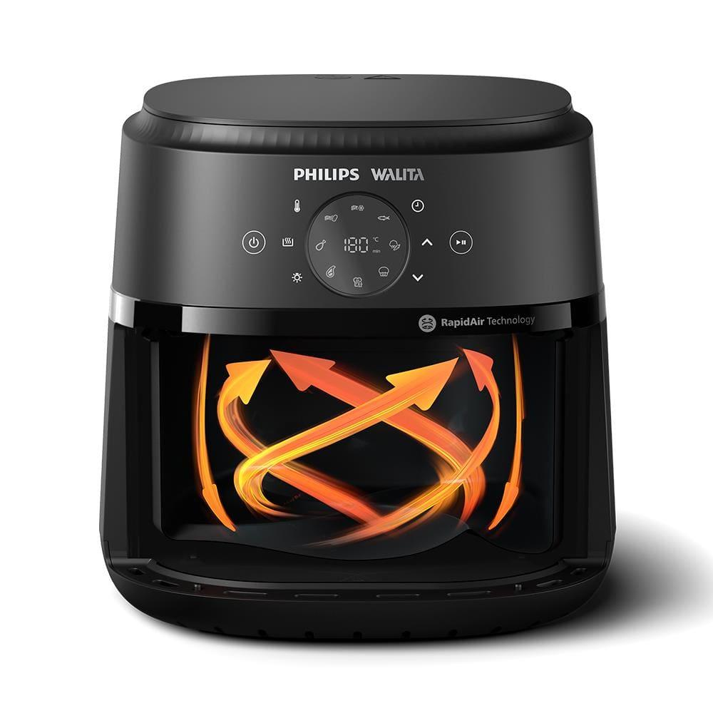 Fritadeira Elétrica Air Fryer Philips Walita 6,2L Série 2000 XL Digital NA230 Sem Óleo 1700W Preta - 5
