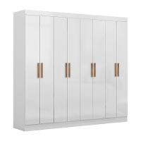 Guarda-Roupa Maxel New Royale com 8 Portas, 4 Gavetas e 6 Prateleiras - 218cm de largura - 2