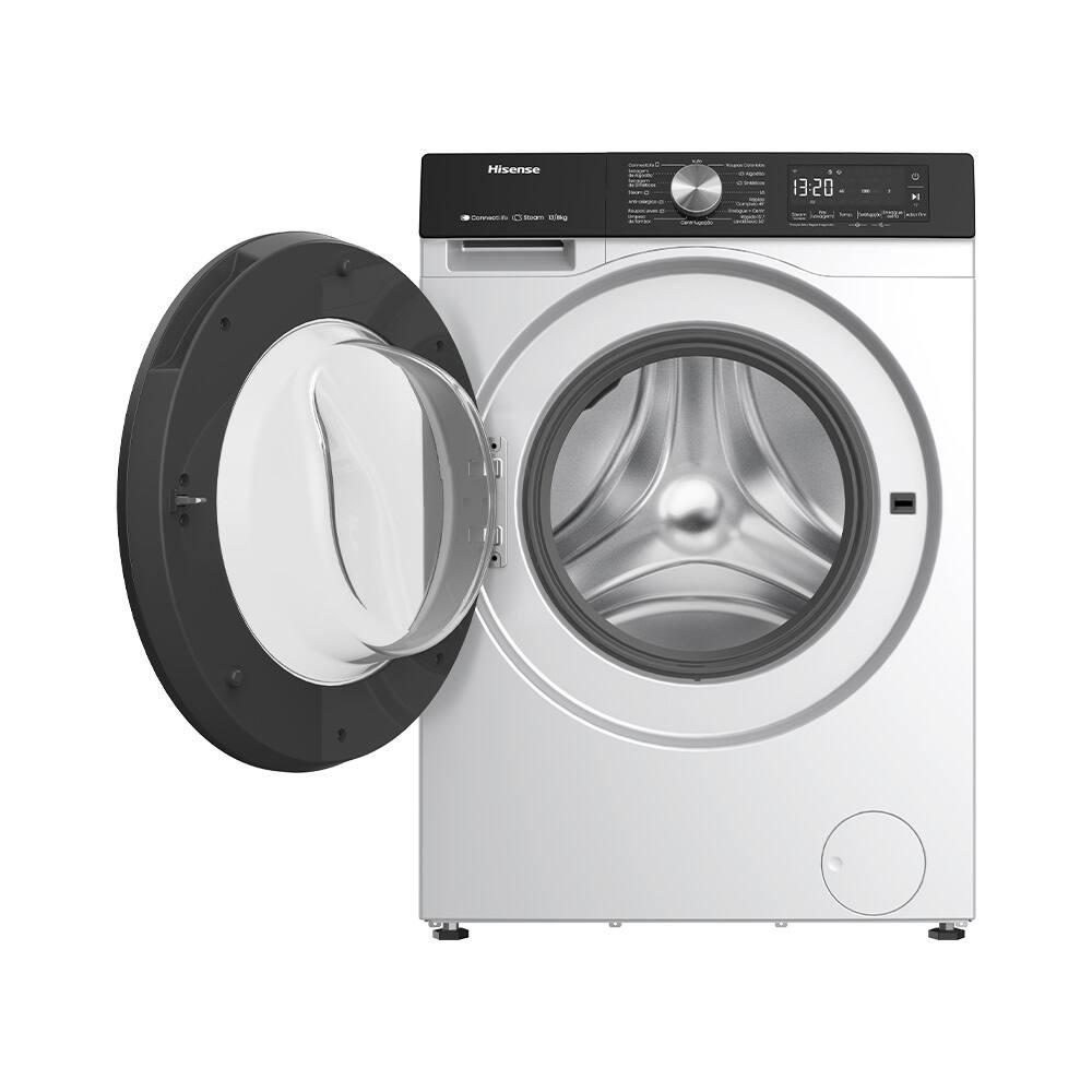 Lava e Seca Hisense Steam WD3S13 13kg/8k Inverter Wi-Fi 13 Programas de Lavagem 3 de Secagem Branca - 6