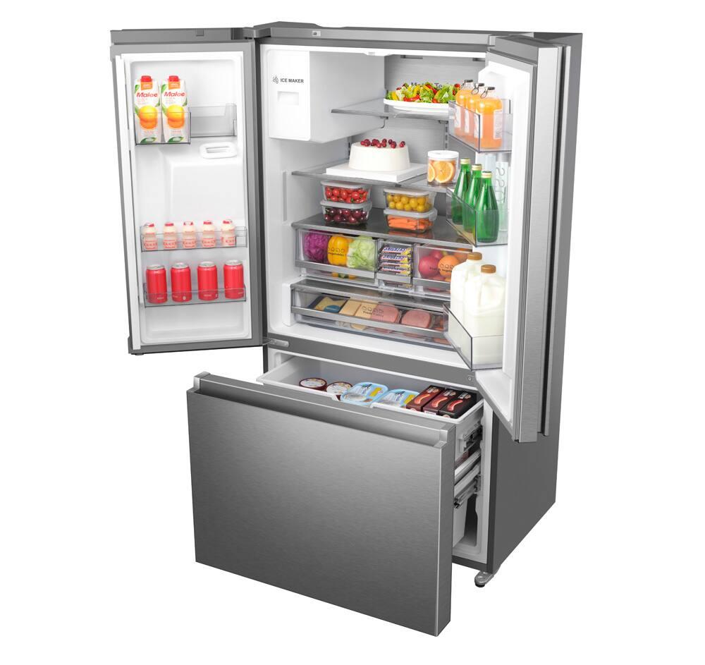 Geladeira Hisense French Door RF-79W Frost Free com Tecnologia Inverter, Super Cool e Super Freeze 536L - Inox - 5