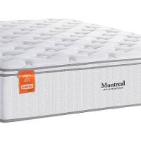 Colchão de Casal Inducol Montreal com Europillow e Revestimento em Tecido Malha 28x138x188cm - Branco - 2