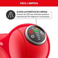 Máquina de Café Arno Nescafé Dolce Gusto Genio S Plus DGS3 Multi bebidas, Digital e Automática – Vermelha - 6