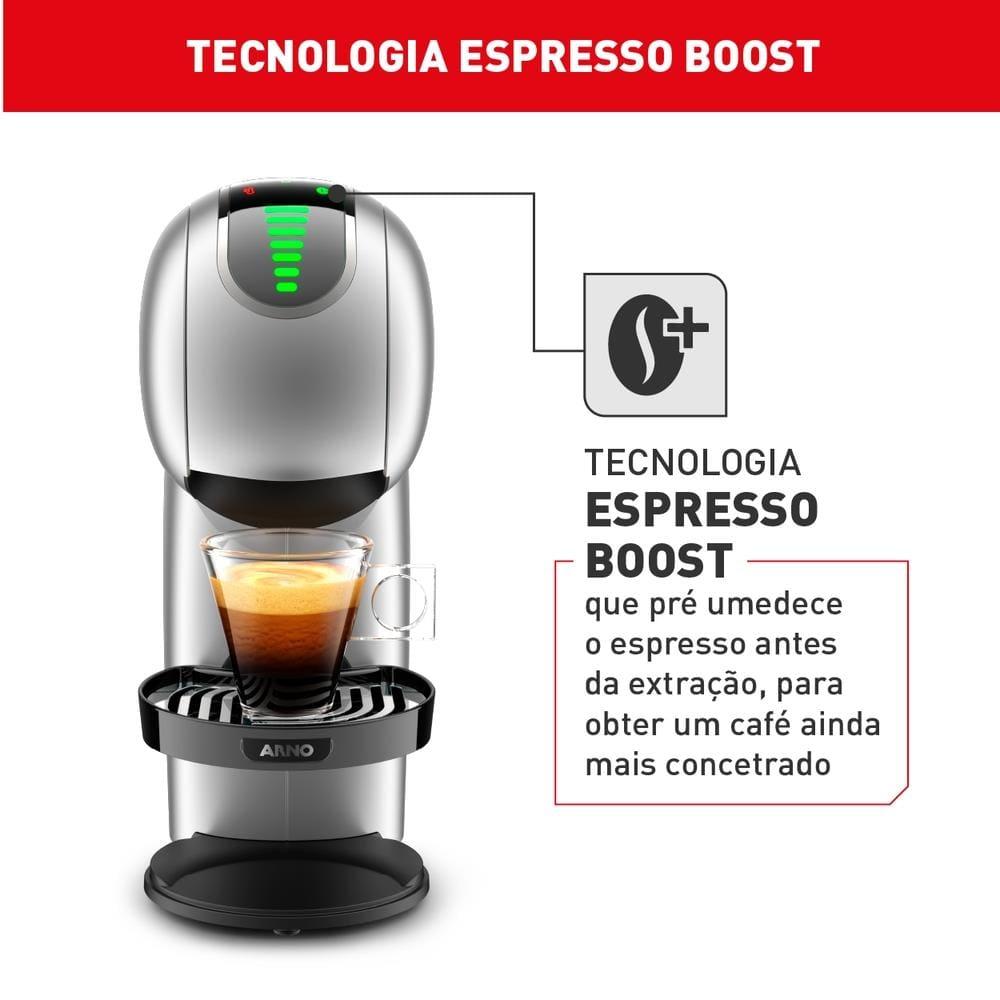 Máquina de Café Arno Nescafé Dolce Gusto Genio S Touch DGS4 Multi bebidas, Digital e Automática – Prata - 6