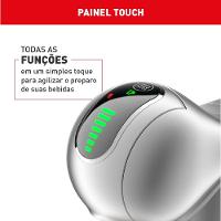 Máquina de Café Arno Nescafé Dolce Gusto Genio S Touch DGS4 Multi bebidas, Digital e Automática – Prata - 7