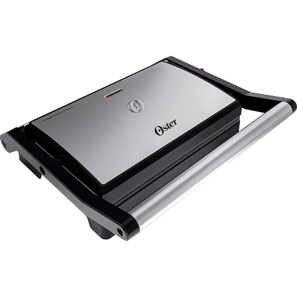 Mini Grill Elétrico Oster OGRL230 2 em 1 com abertura 180° - Inox - 2
