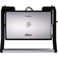 Mini Grill Elétrico Oster OGRL230 2 em 1 com abertura 180° - Inox - 3