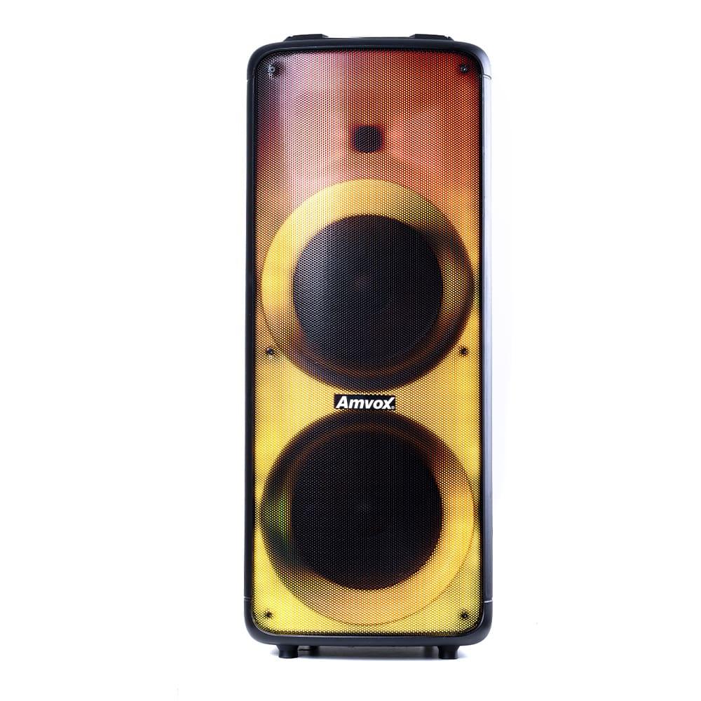 Caixa de Som Amplificada Amvox Party Vox Prime Bivolt com Bluetooth, Alça, 2 woofers de 10", 1 tweeter de 3" e Display de LED 2000W - Preta - 3