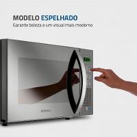 Forno de Micro-ondas Mondial Line MO-02-34-E com Função Manter Aquecido Cinza Espelhado - 34L - 3