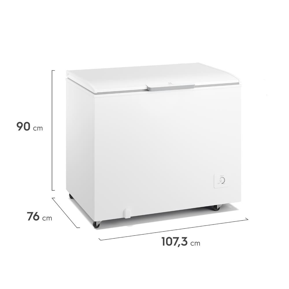 Freezer Horizontal Electrolux HI330 com Tecnologia Inverter, Pés com Rodízio, Gás Refrigerante R600a e Degelo Manual Branco - 314 litros - 7