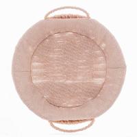 Cesta Redonda em Papel Wolff com Forro em Tecido e Alça - 12x24cm (AxP) - 3