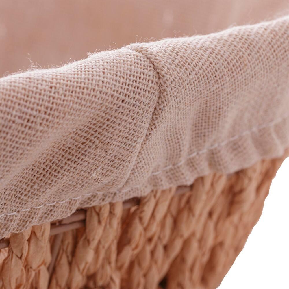 Cesta Oval em Papel Wolff com Forro em Tecido e Alça - 5