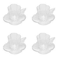 Conjunto com 4 Xícaras e Pires para Café Wolff Butterfly – 80ml - 1