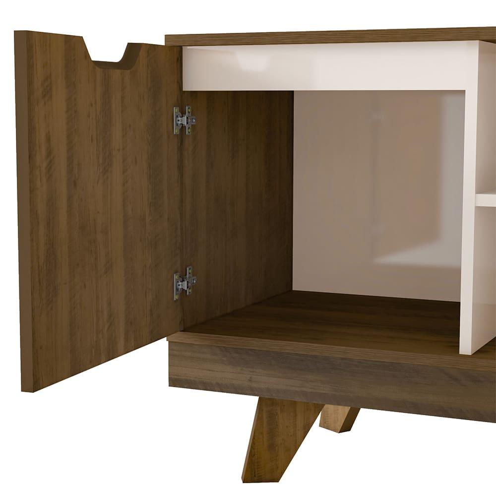 Rack Michigan Artely com 2 gavetas e 4 nichos para TVs de até 65 polegadas - 6