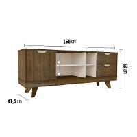 Rack Michigan Artely com 2 gavetas e 4 nichos para TVs de até 65 polegadas - 9