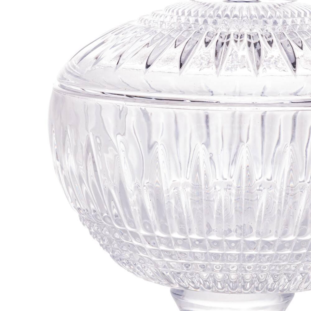 Potiche Decorativo Wolff em Cristal com Pé Queen - 11cm x 18cm (AxP) - 2