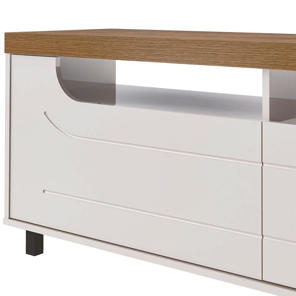 Rack Artely Mercury com 2 Portas e 1 Gaveta, 200 cm de Largura, Ideal para TV de até 75" - 6
