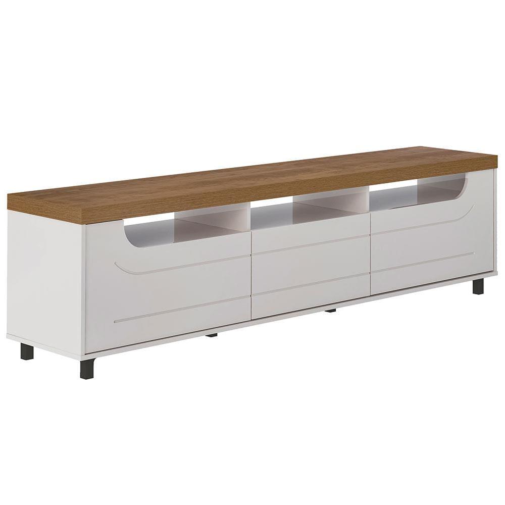 Rack Artely Mercury com 2 Portas e 1 Gaveta, 200 cm de Largura, Ideal para TV de até 75" - 8