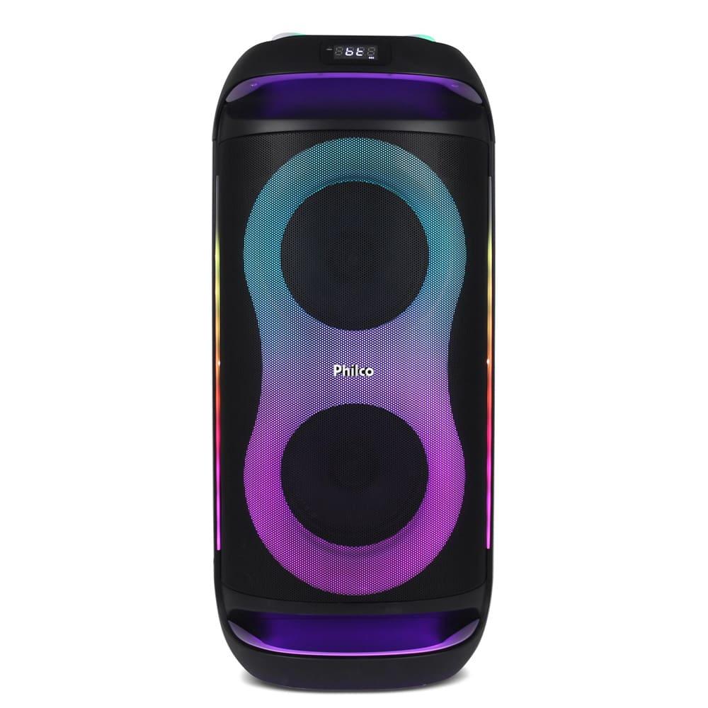 Caixa de Som Amplificada Philco PCX6702 com Bluetooth, Ex Bass, Iluminação LED e até 12h de bateria - 800W - 1