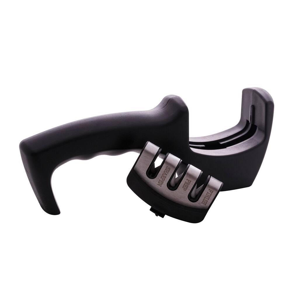 Afiador de Facas Lyor em Aço Inox - Preto - 1