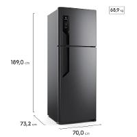 Geladeira Electrolux Frost Free TF71B Duplex Efficient com AutoSense Black Inox Look - 480 litros - 6