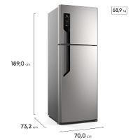 Geladeira Electrolux Frost Free TF71S Duplex Efficient com AutoSense Inox Look - 480 litros - 6